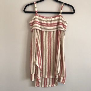 Anthropologie naked shoulder stripped top